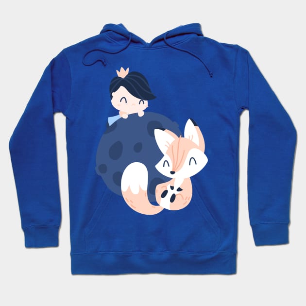 Little Prince and Fox Hoodie by Brzozowska